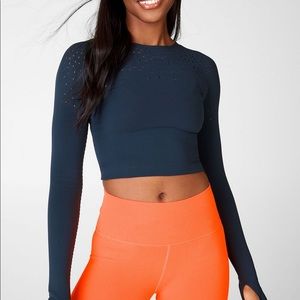 Fabletics long sleeve and full length leggings.